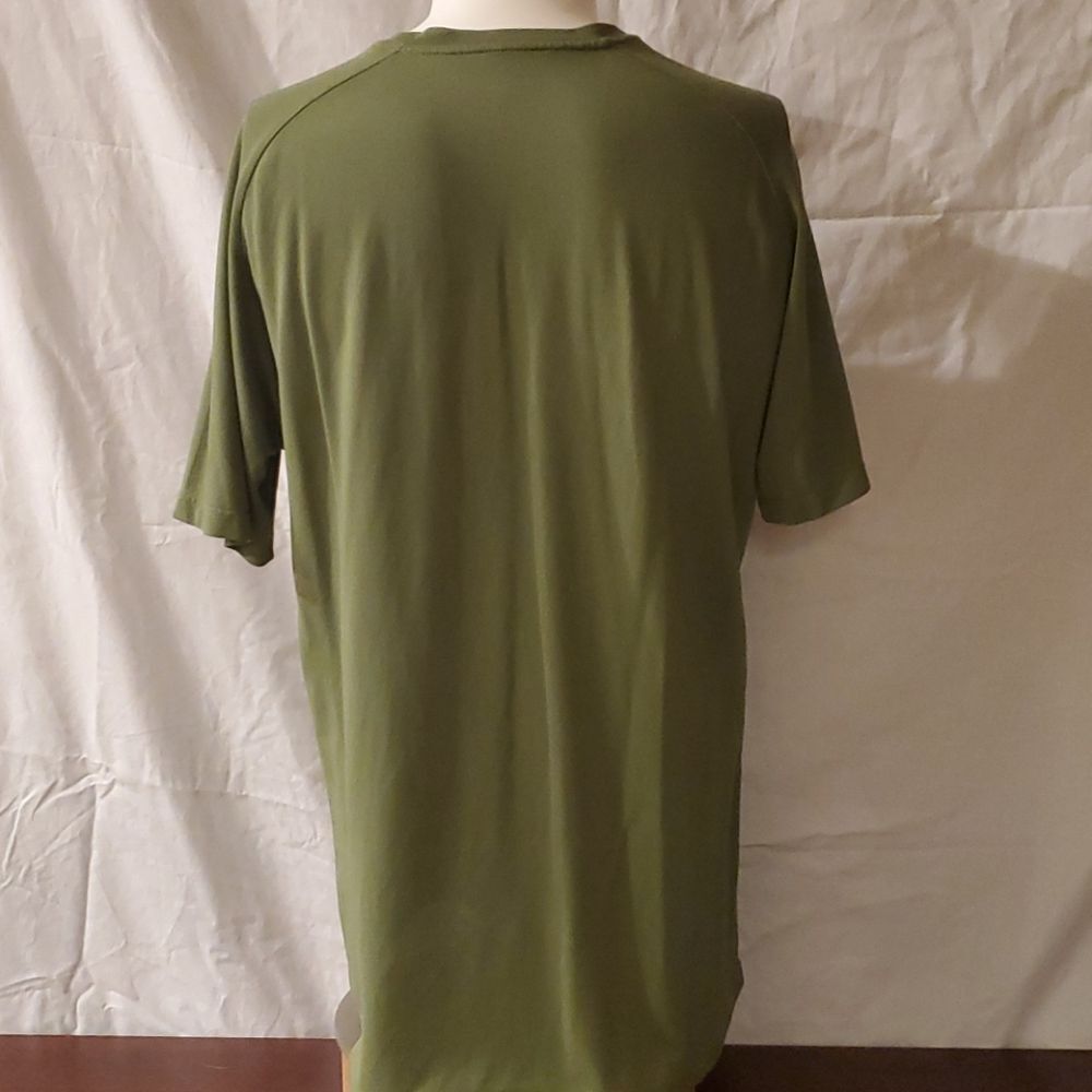 Jumper Premium Threads Olive Green Tee Shirt Size Large Eco Blend - Picture 4 of 10